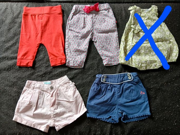 Lot de 4 habits été 3 mois fille