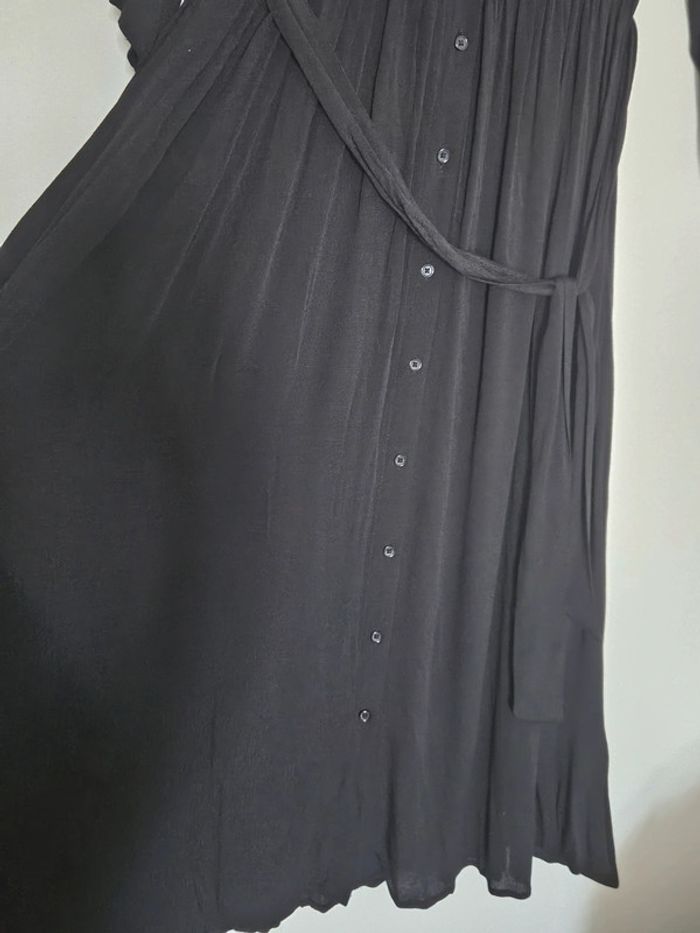 Robe chemise longue noire Monoprix - photo numéro 7