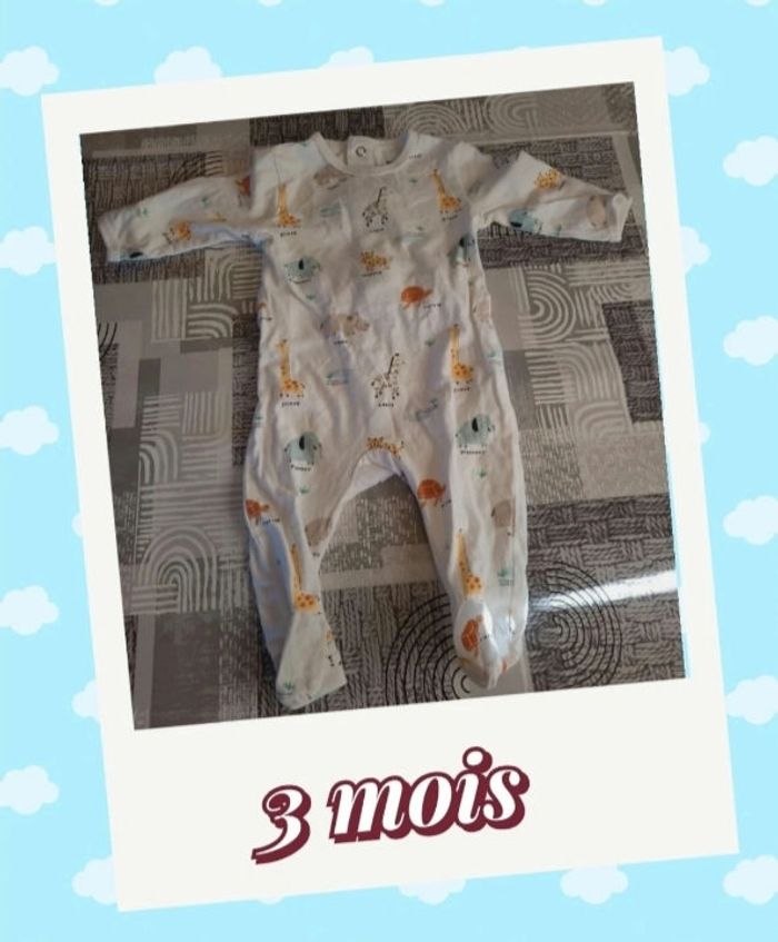 Pyjama 3 mois mixte - photo numéro 1