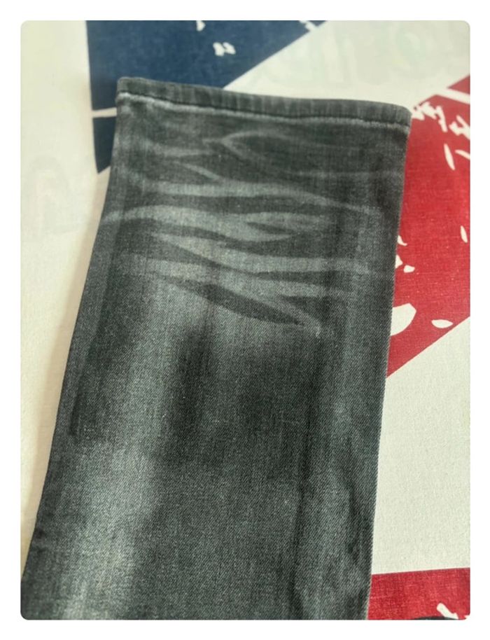 Jeans OWK slim taille 38 gris délavé - photo numéro 7
