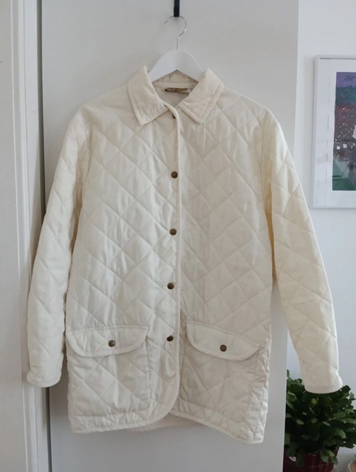 Veste matelassée blanche vintage - photo numéro 4