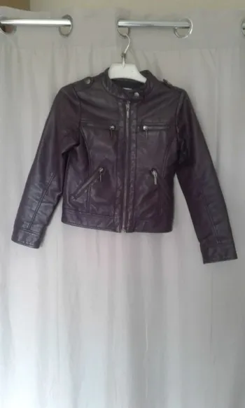 Veste en simili cuir