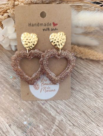 Boucles d'oreilles en résine 