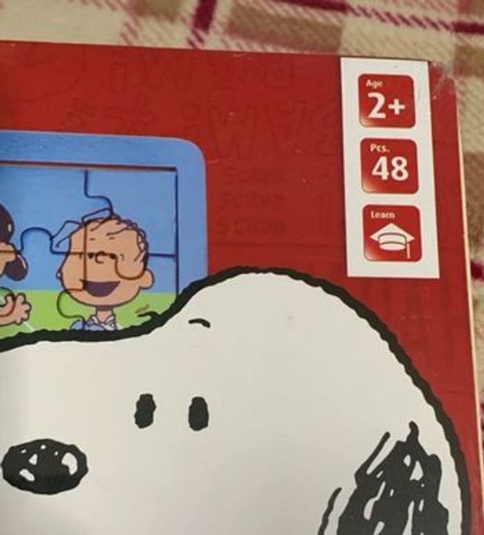 Puzzle en bois Football Peanuts Snoopy Neuf Small Foot - photo numéro 3