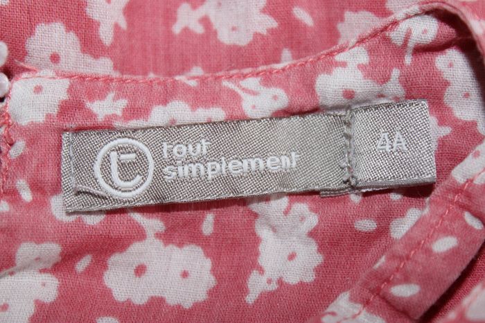 🌸 Jolie robe rose fleurie "Tout Simplement" - Taille 4 ans 🌸 - photo numéro 4