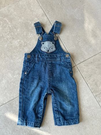 Salopette bébé bleu 3 mois