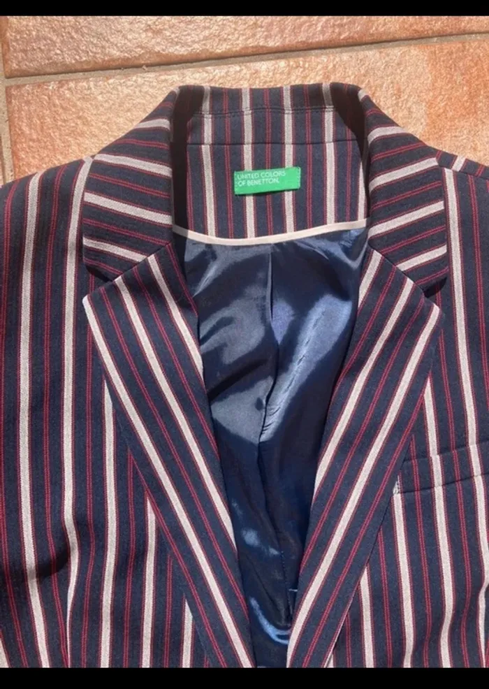 Veste Benetton rayée - photo numéro 4