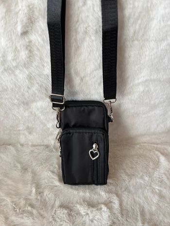 Sac, sacoche noire à bandoulière étanche