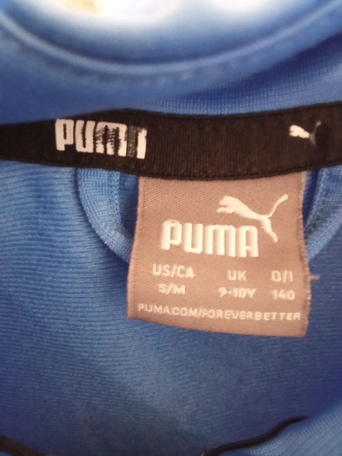 Veste de survêtement de sport garçon bleu marque puma taille 9-10 ans - photo numéro 4