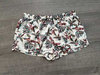 Short de pyjama blanc à fleurs Etam taille M ou 38