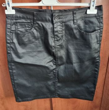 Jupe effet jeans noir taille 42