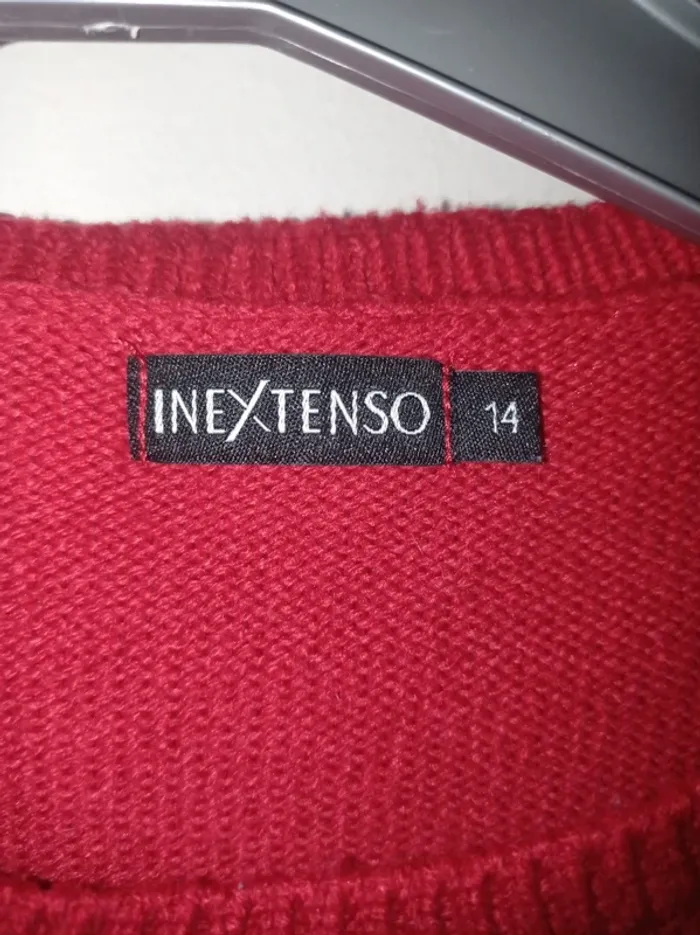 Pull de Noël enfant rouge - photo numéro 3