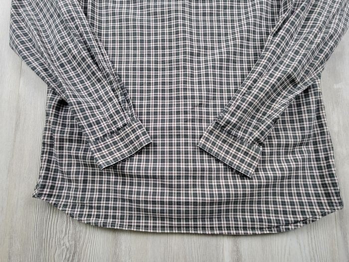 Chemise Lacoste homme – Petits carreaux vert foncé/blanc – Taille M – Excellent état - photo numéro 6