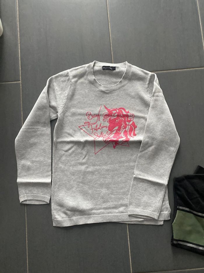 Lot de 2 pull fille 8 ans - photo numéro 2