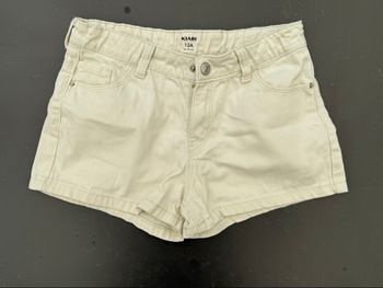 Short jean blanc