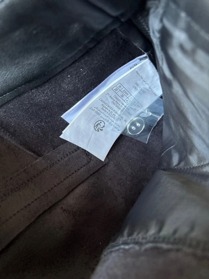 Short en cuir taille 38 Camaïeu - photo numéro 2