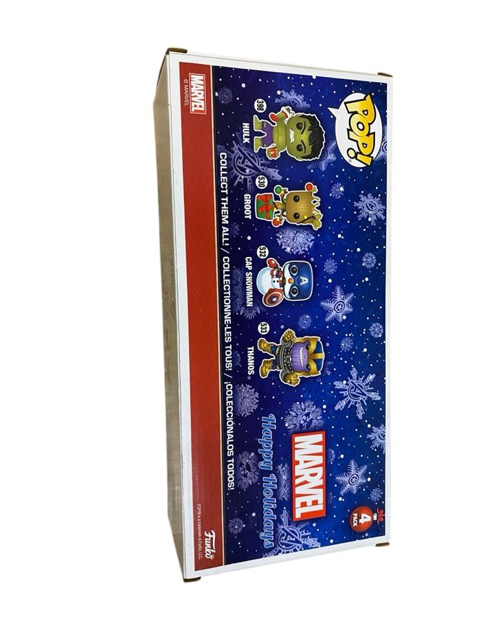 Pack 4 figurines pop Marvel neuf - édition spéciale noël - photo numéro 3