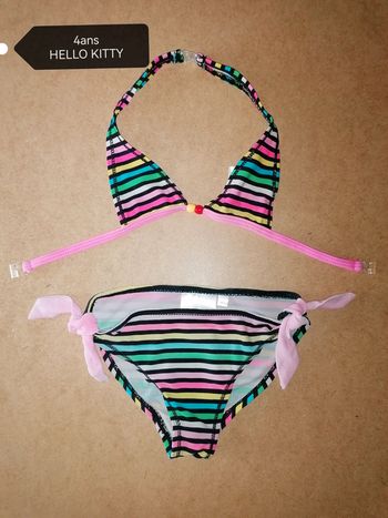 Maillot de bain 2 pièces 4ans Hello kitty