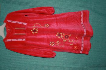 Chemise de nuit velours DPAM 3 ans TBE