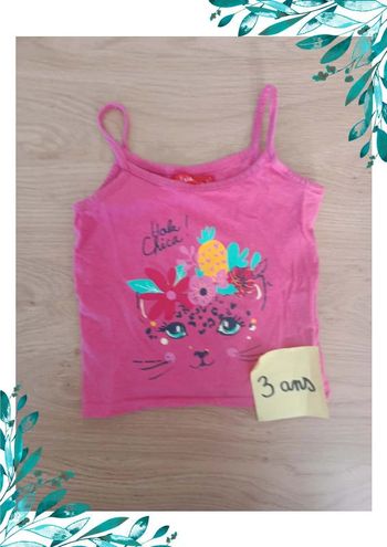 Tee shirt fille 3 ans chat