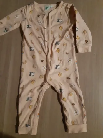 Pyjama combi sans pied bébé 18 mois