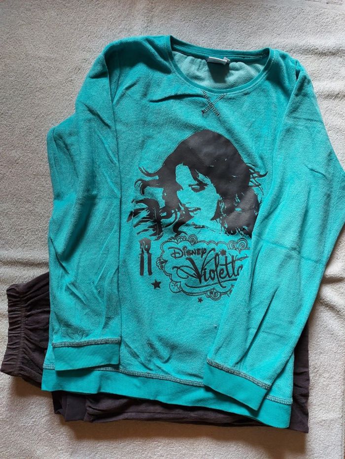 Pyjama velour violetta 12 ans