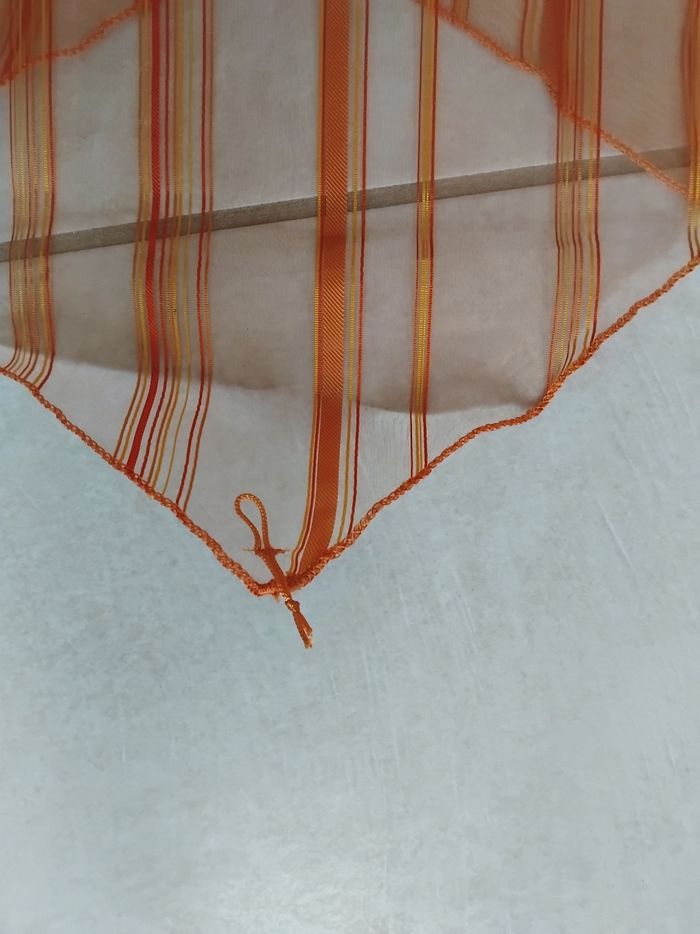 Paire de voilage orange 60×160  cm - photo numéro 7