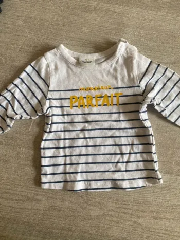 T-shirt manches longues bébé - 3 mois