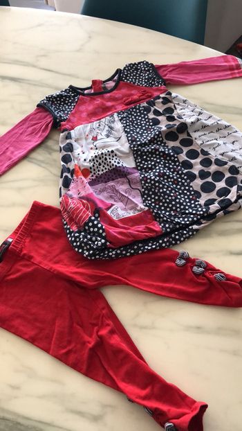 Robe avec legging catimini 2 ans