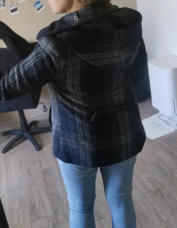 Veste caban court laine - photo numéro 4