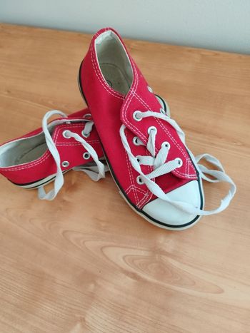 Baskets en toile rouge - 31