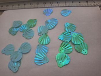 25 sequin coquillage decoration