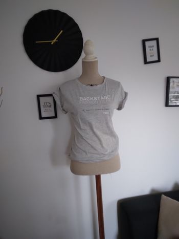 Tee-shirt gris Zara