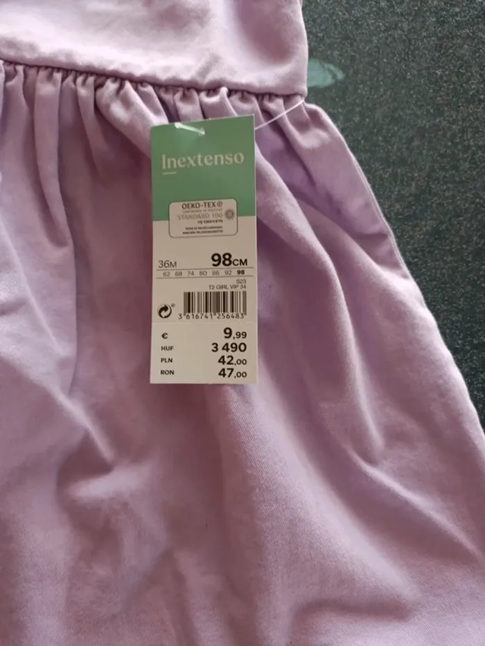 Robe 3 ans mauve in extenso neuve - photo numéro 2