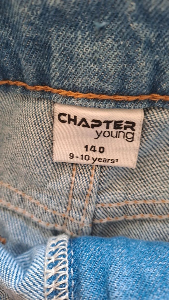 💚 Short en jean denim bleu - 9 / 10 ans - photo numéro 4
