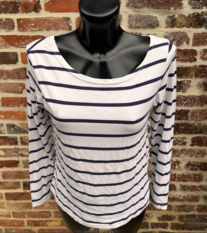 ⚓️T-shirt manches longues style marin – Taille 42/44 – Tissaia - photo numéro 2