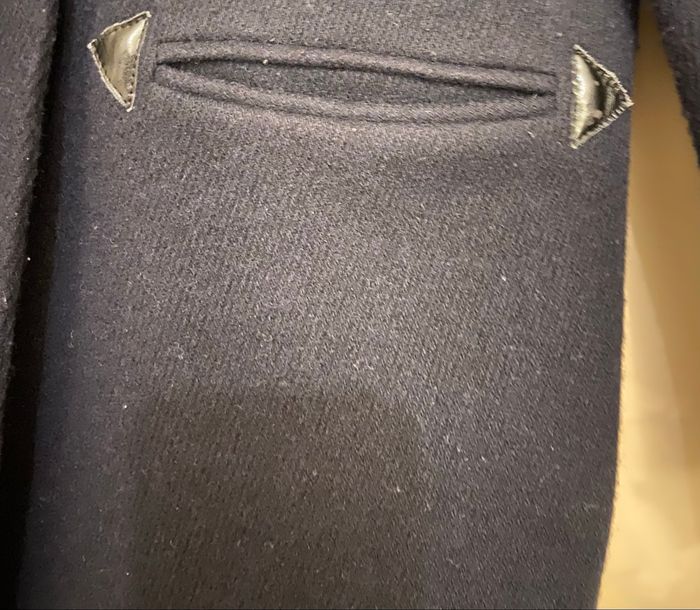 Manteau marine laine 38 - photo numéro 8