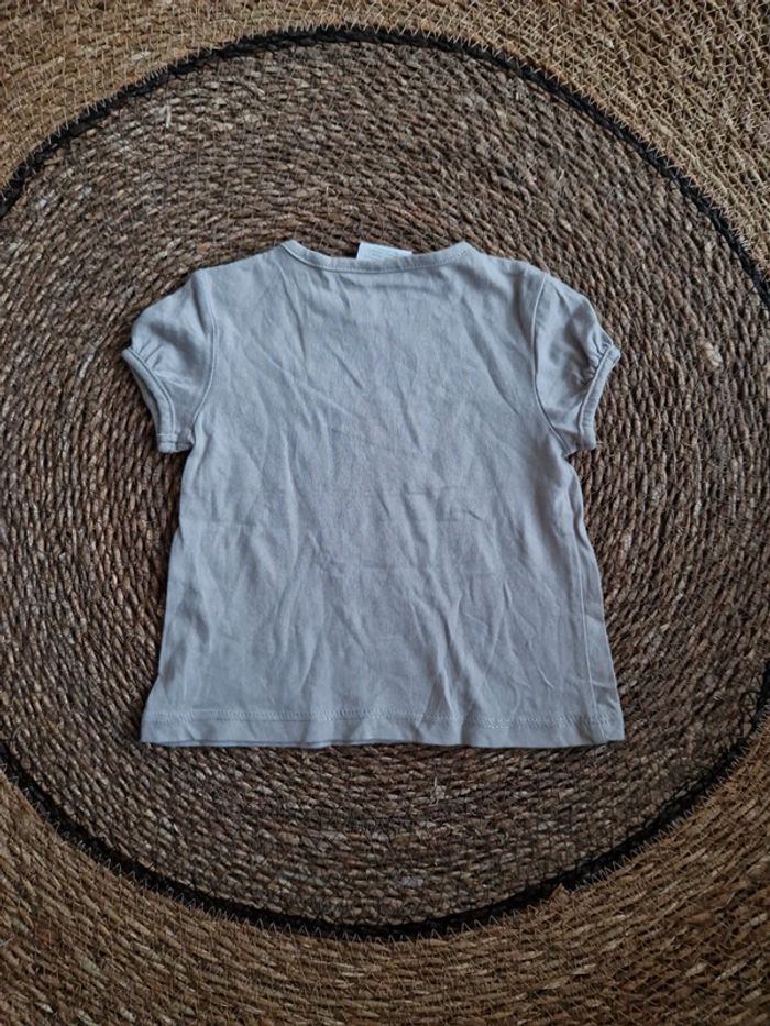 Joli tee-shirt manches courtes fille 3 mois - photo numéro 2