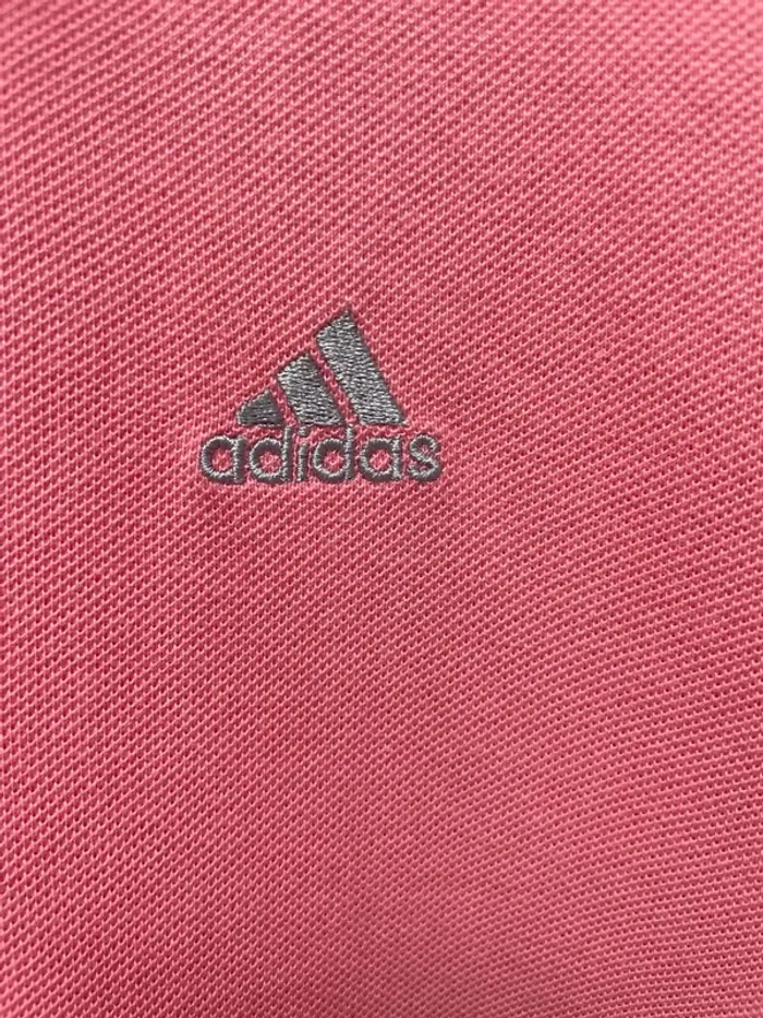 Polo Pink Adidas Mens Size L - photo numéro 2