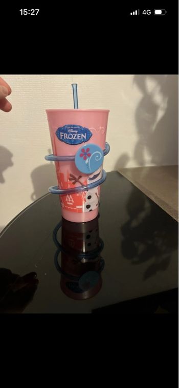 Gobelet paille reine des neiges