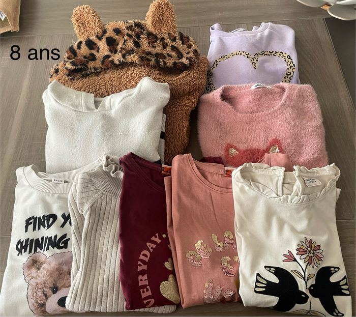 Pull et t shirt manche longue