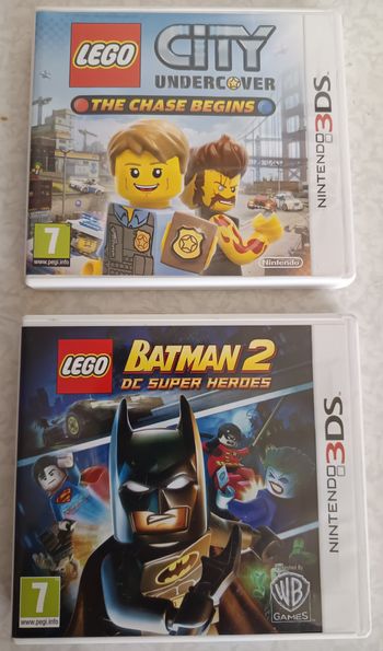 Nintendo 3ds Lot Lego Batman 2 et Lego City Undercover avec notices