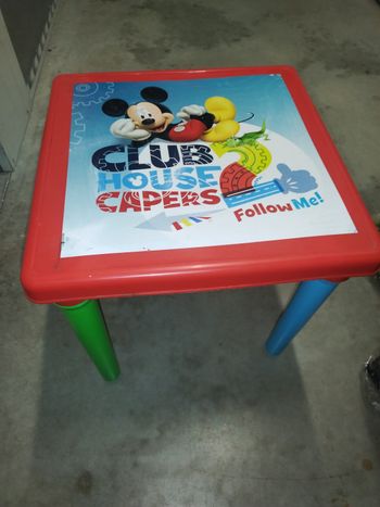 Table d'activité mickey
