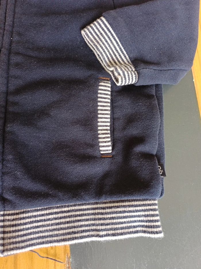 Veste zippée marinière parfait état - photo numéro 2