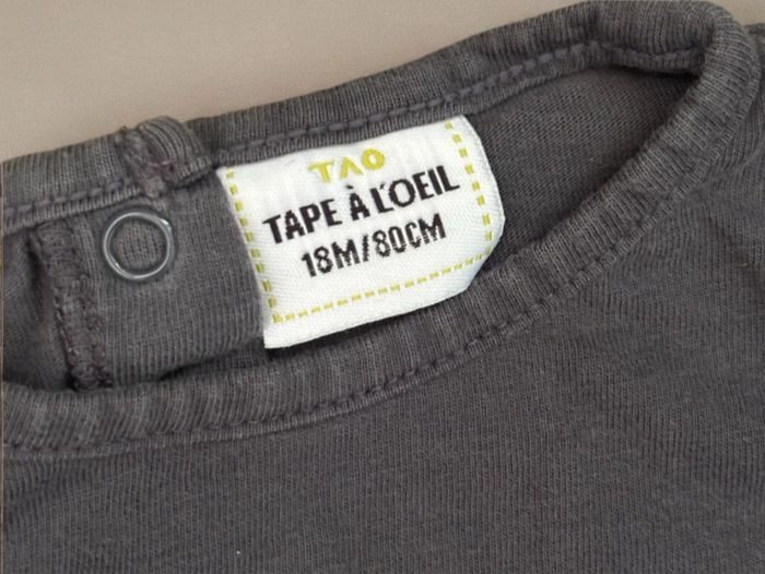 T-shirt gris TAO - photo numéro 4