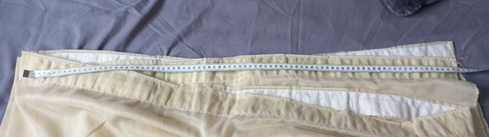 Voilage lin/polyester beige - photo numéro 5