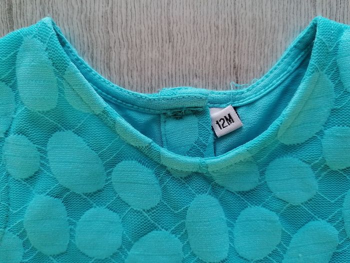 Robe turquoise 12 mois - photo numéro 3