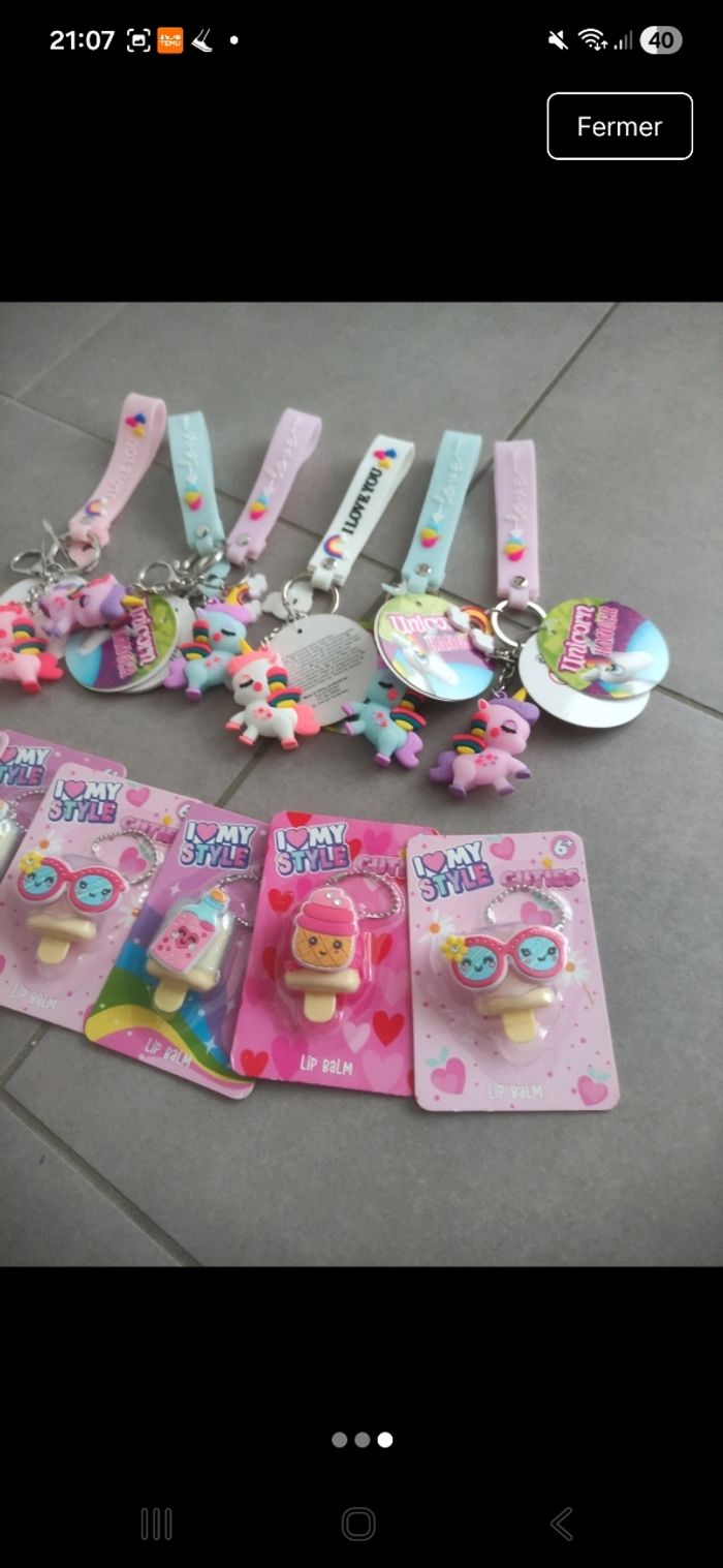 Lot de 12 surprises d anniversaire theme licorne neuve avec étiquette - photo numéro 3
