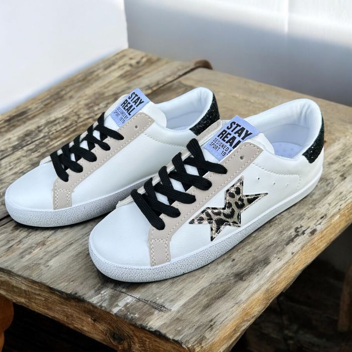 Basket blanche étoile T 39 - photo numéro 6