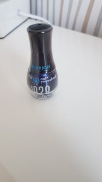 Vernis bleu pailleté